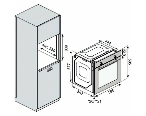 Духовой шкаф KUPPERSBERG HF 609 B черный