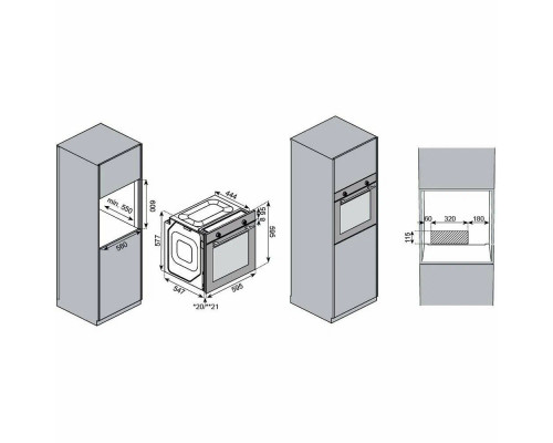 Духовой шкаф KUPPERSBERG HO 608 BX нержавеющая сталь/черный Духовой шкаф KUPPERSBERG HO 608 BX нержавеющая сталь/черный
