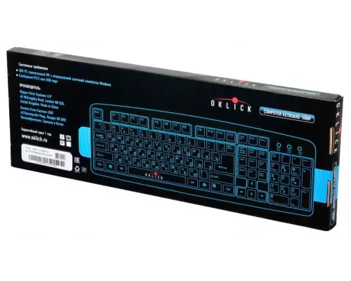 Клавиатура OKLICK 100M черный