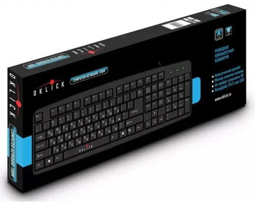 Клавиатура OKLICK 100M черный