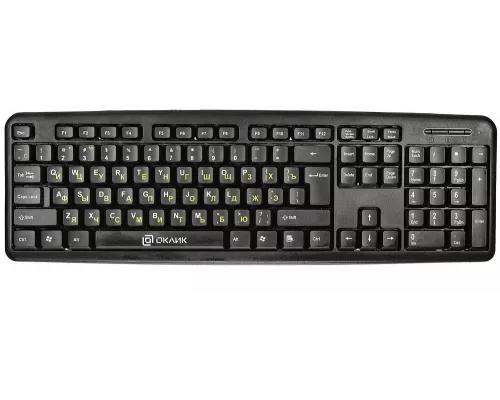 Клавиатура OKLICK 130M черный USB