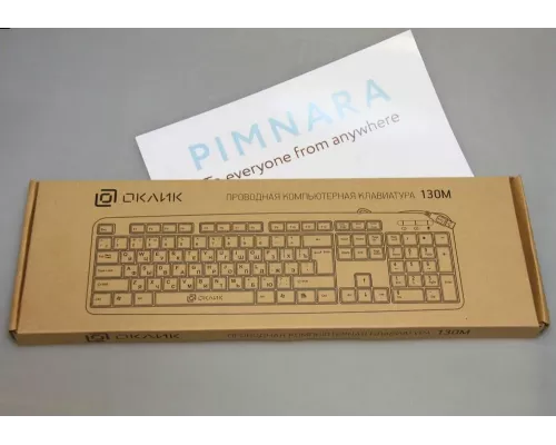 Клавиатура OKLICK 130M черный USB