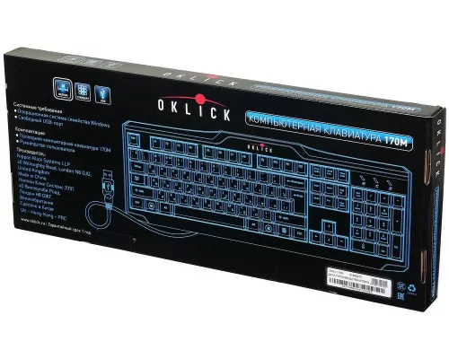 Клавиатура OKLICK 170M черный