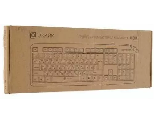 Клавиатура OKLICK 180M черный