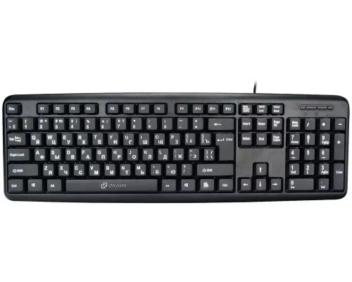 Клавиатура OKLICK 180V2 черный USB