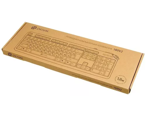 Клавиатура OKLICK 180V2 черный USB