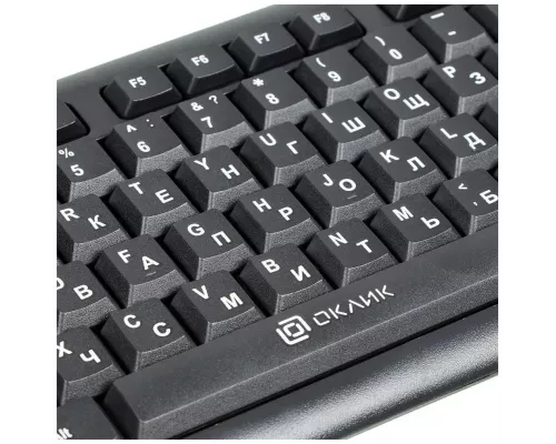 Клавиатура OKLICK 180V2 черный USB