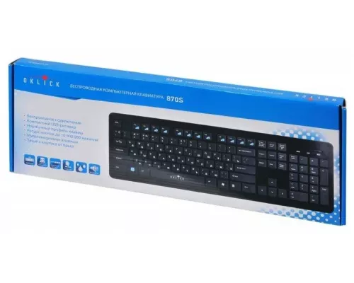 Клавиатура OKLICK 870S черный