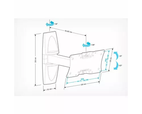 Кронштейн HOLDER LCDS-5063 белый