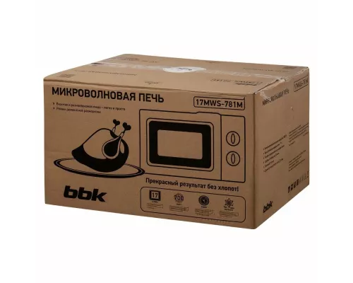 Микроволновая печь BBK 17MWS-781M/W белый