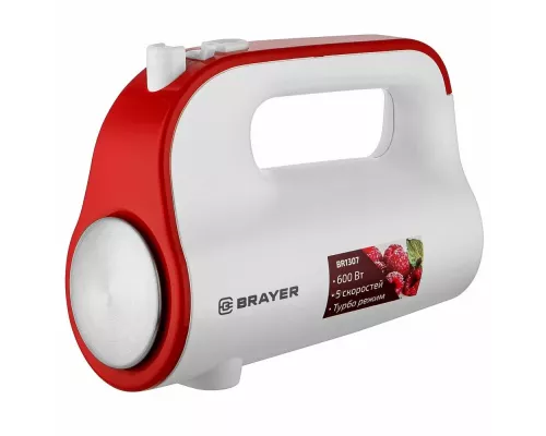 Миксер BRAYER BR1307 белый/красный