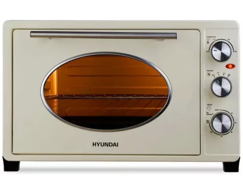 Мини-печь HYUNDAI MIO-HY084 бежевый/хром