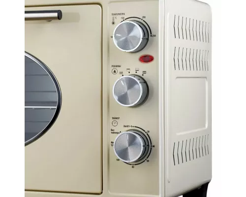 Мини-печь HYUNDAI MIO-HY084 бежевый/хром