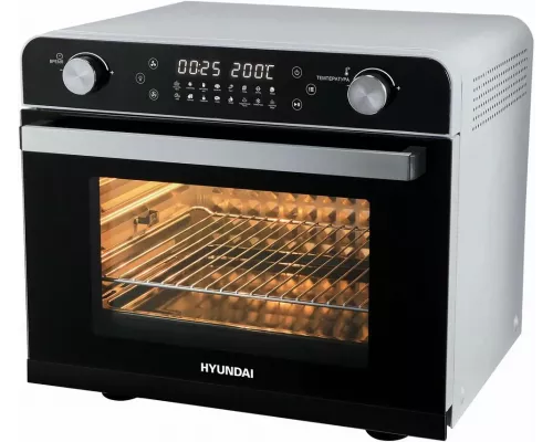 Мини-печь HYUNDAI MIO-HY087 серебристый/черный