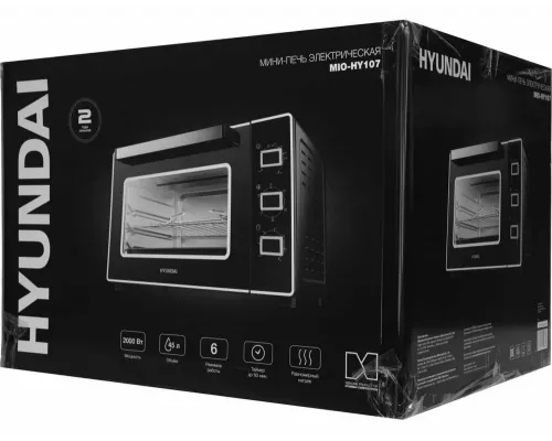Мини-печь HYUNDAI MIO-HY107  черный