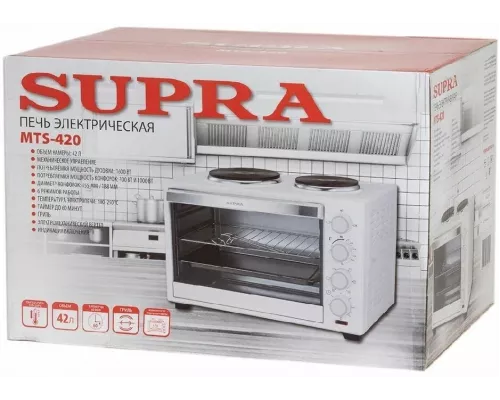 Мини-печь SUPRA MTS-420 белый