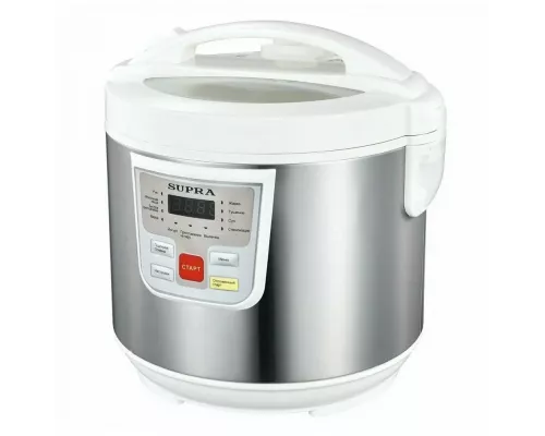 Мультиварка SUPRA MCS-4114 серебристый/белый