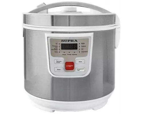 Мультиварка SUPRA MCS-4115 серебристый/белый