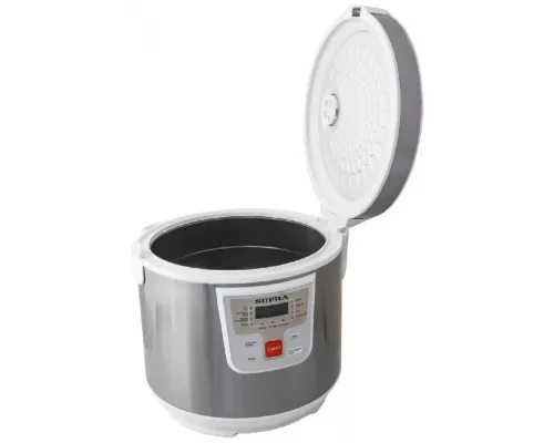 Мультиварка SUPRA MCS-4115 серебристый/белый
