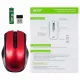 Мышь ACER OMR032 черный/красный