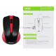 Мышь ACER OMW012 черный/красный