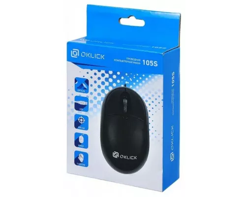 Мышь OKLICK 105S черный