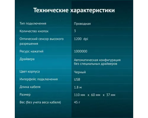 Мышь OKLICK 185V2 черный