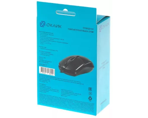 Мышь OKLICK 275M черный