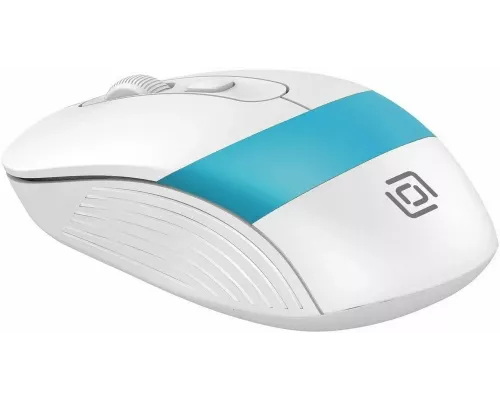Мышь OKLICK 310MW белый/синий