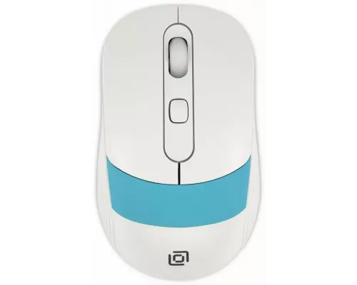 Мышь OKLICK 310MW белый/синий