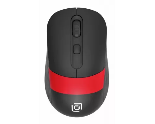 Мышь OKLICK 310MW черный/красный