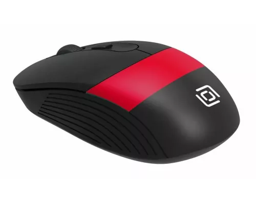 Мышь OKLICK 310MW черный/красный
