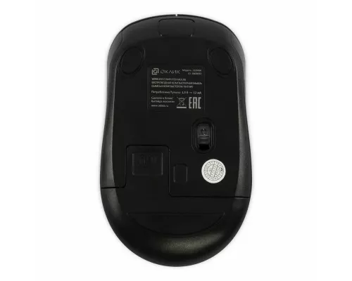 Мышь OKLICK 310MW черный/красный