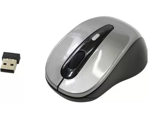 Мышь OKLICK 435MW серый/черный