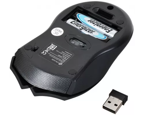 Мышь OKLICK 495MW черный/золотистый