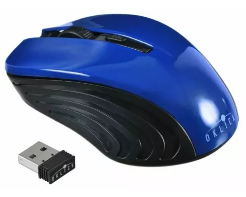 Мышь OKLICK 545MW черный/синий