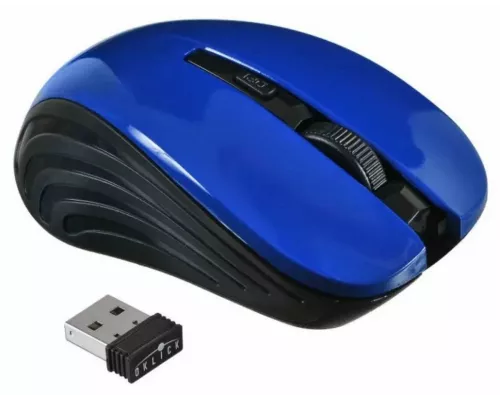 Мышь OKLICK 545MW черный/синий