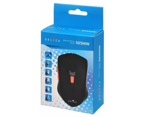 Мышь OKLICK 585MW черный