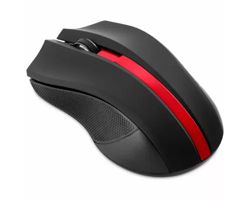 Мышь OKLICK 615MW черный/красный