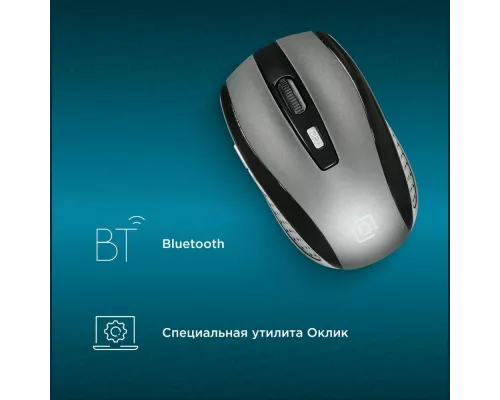 Мышь OKLICK 635MB черный/серый