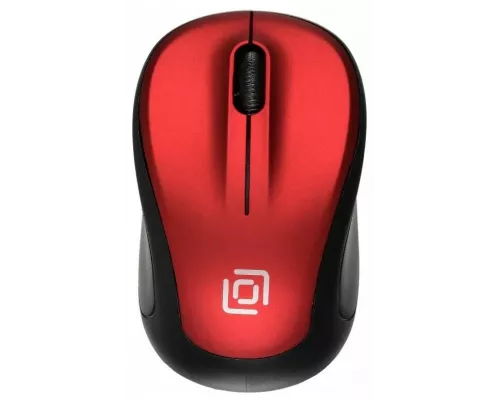 Мышь OKLICK 665MW черный/красный