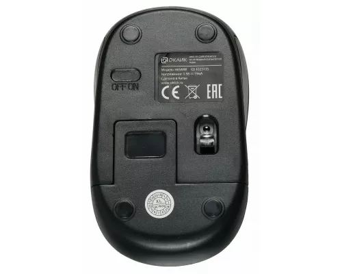 Мышь OKLICK 665MW черный/красный