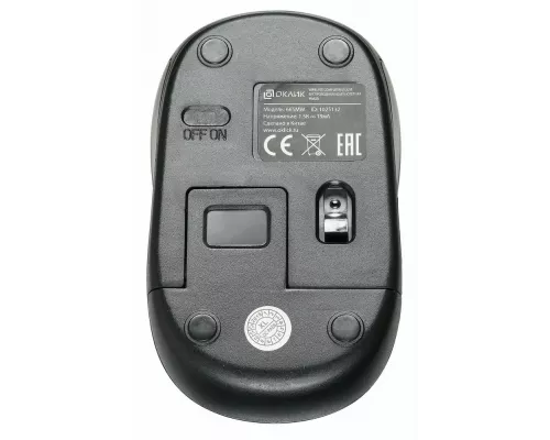Мышь OKLICK 665MW черный/синий