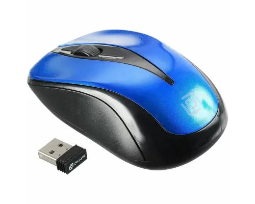 Мышь OKLICK 675MW черный/синий