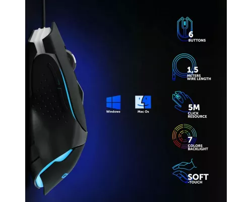 Мышь OKLICK 703GM черный