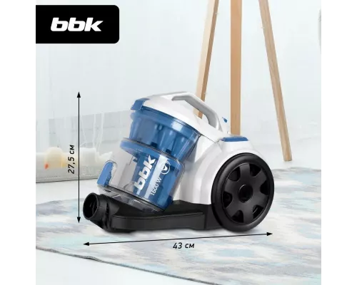 Пылесос BBK BV1501 белый/синий