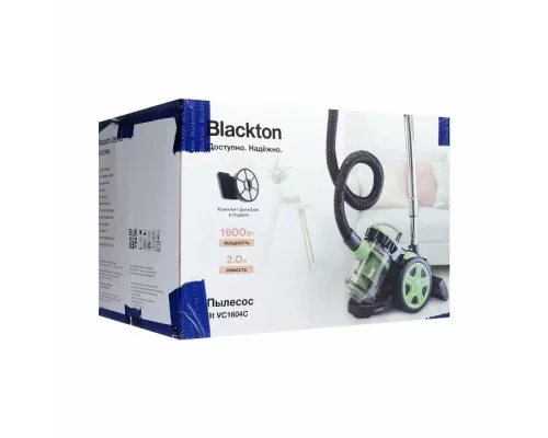 Пылесос BLACKTON Bt VC1604C черный-синий