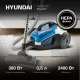 Пылесос HYUNDAI HYV-C3377 белый/синий