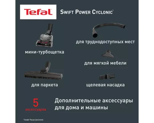 Пылесос TEFAL TW2971EA синий/черный