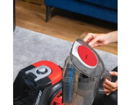 Пылесос ZELMER ZVC0021P серый/красный